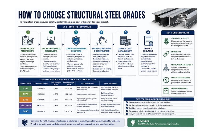 how to choose structural steel grades