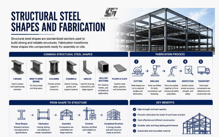 structural steel shapes and fabrication