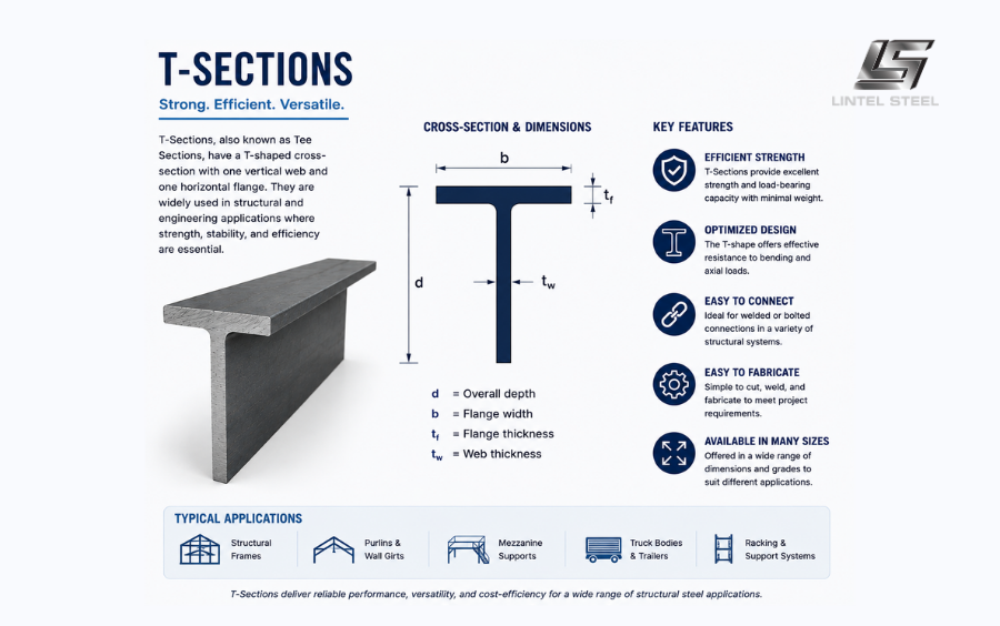 t sections