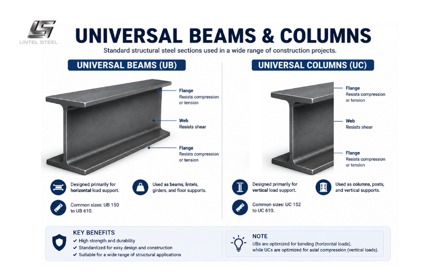 universal beams vs universal columns the short answer