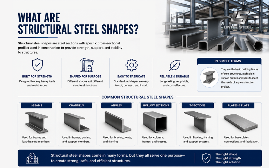 what are structural steel shapes