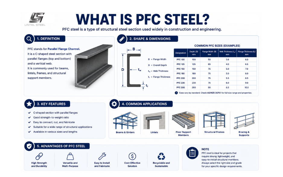 what is pfc steel