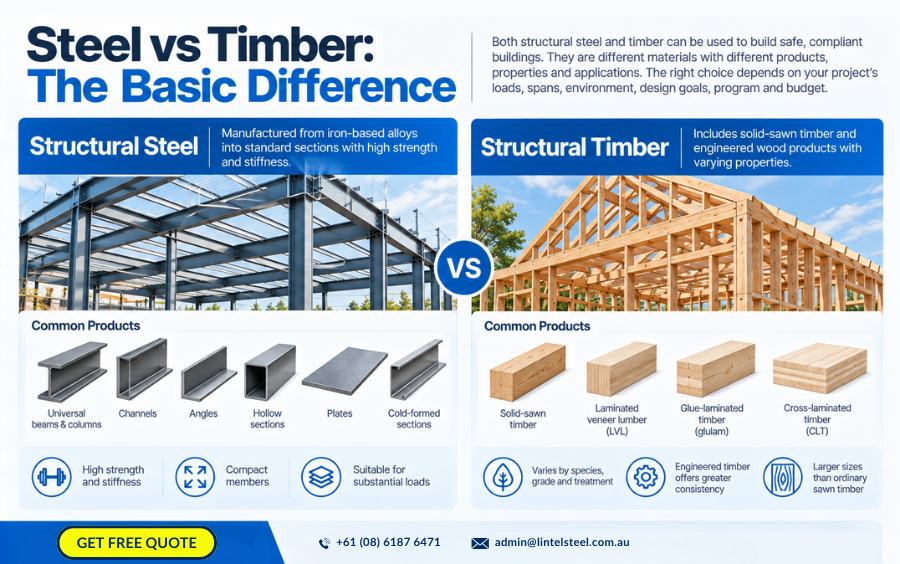 steel vs timber the basic difference