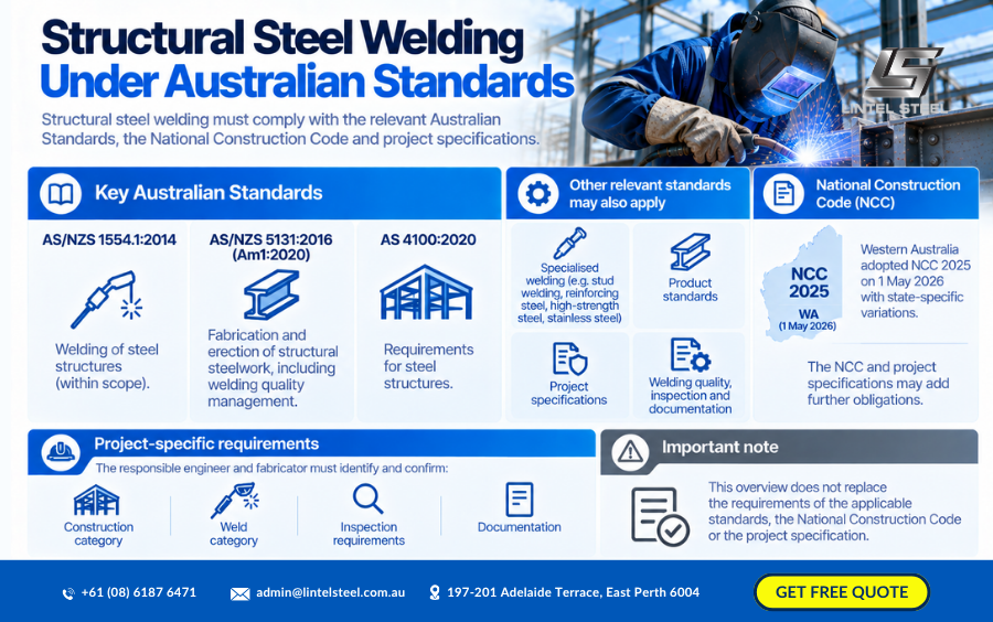 structural steel welding under australian standards
