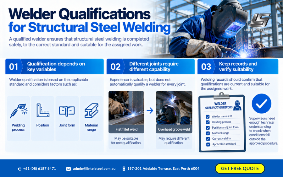 welder qualifications for structural steel welding