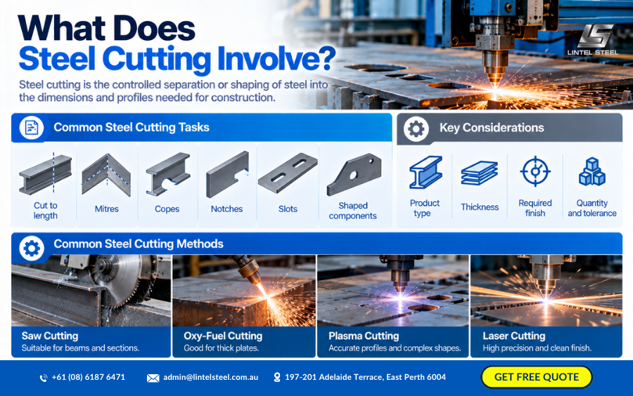 what does steel cutting involve